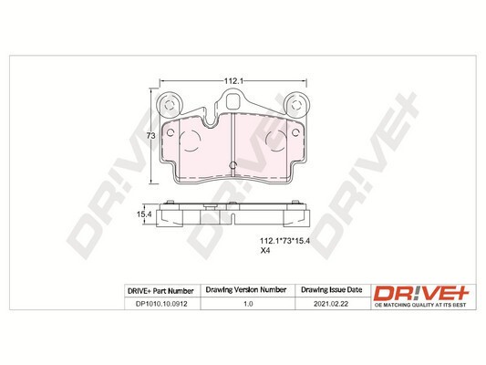 Dr!ve+ DP1010.10.0912 set placute frana,frana disc