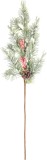 Vetvička MagicHome Vianoce, s bobuľkami, 65 cm