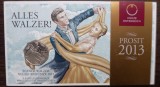 MONEDA DIN ARGINT IN BLISTER - AUSTRIA - 5 EURO 2013, VALSUL VIENEZ, PROOF