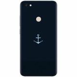 Husa silicon pentru Xiaomi Redmi Note 5A, Blue Navy Anchor Illustration Flat