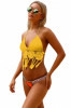 SW964-9 Costum de baie galben in doua piese, cu neopren, XL