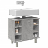 Gossi dulap de baie, gri beton, 60 x 32 x 53,5 cm, pal