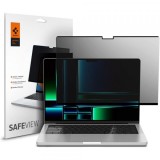 Folie Protectie Ecran Privacy Spigen Safe View Magnetic pentru Apple MacBook Pro 14inch (2022) / (2024) / (2023) / (2021), Plastic AFL06158