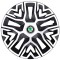 Set 4 Capace Roti 16 &quot; Best Alb-Negru, Compatibile Cu Skoda