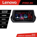 Navigatie Peugeot 2008 2020- Android radio gps internet 8 core QLED 2K 8+256 360 Lenovo CarStore Technology