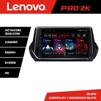 Navigatie Peugeot 2008 2020- Android radio gps internet 8 core QLED 2K 8+256 360 Lenovo CarStore Technology foto