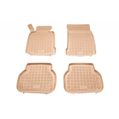 Covorase Presuri Auto Cauciuc Dedicate Bej BMW SERIA 5 E39 1995 - 2004