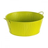 Cumpara ieftin Ghiveci pentru flori metal verde &Oslash; 33 cm x 13h