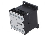 Contactor: 4-polar NO x3, 24VDC, 12A, DIN 6K, Finder