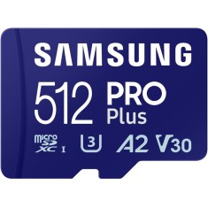 SAMSUNG PRO Plus 512GB microSD UHS-I U3 Full HD 4K UHD 180MB/s Read 130MB/s Write Memory Card Incl. SD-Adapter 2023 &quot;MB-MD512SA/EU&quot; (timbru verde 0.03