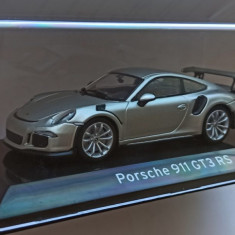 Macheta Porsche 911 GT3 RS (991-2) 2017 silver - IXO/Altaya 1/43