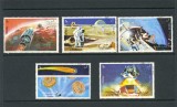 SHARJAH, APOLLO 16 - COLIȚĂ + SERIE COMPLETĂ ȘTAMPILATĂ (2 FOTO)