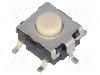 Microintrerupator, 6x6mm, OFF-(ON), SPST-NO, OMRON OCB - B3S-1100