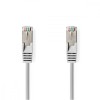 Cablu de retea SFTP Cat6a 1m gri RJ45 tata - RJ45 tata dublu ecranat Nedis