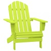 VidaXL Scaun de grădină Adirondack, verde, lemn masiv de brad 315876