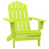 Scaun de gradina Adirondack, verde, lemn masiv de brad GartenMobel Dekor, vidaXL