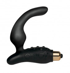 Vibrator Anal O-Boy 7 Viteze, Negru, 11 cm foto