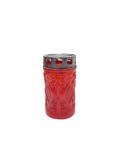 Candela rosie de inviere cu capac pentru Paste 13 cm