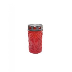 Candela rosie de inviere cu capac pentru Paste 13 cm
