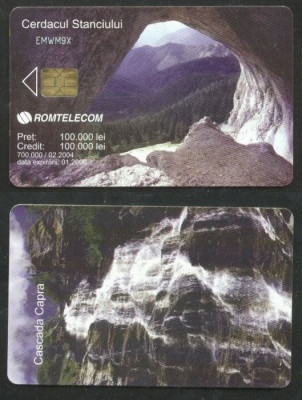 Romania 2004 Telephone card Nature Caves Waterfalls CT.019 foto
