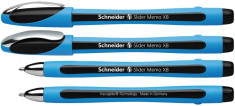 Pix Schneider Slider Memo Xb, Rubber Grip, Accesorii Metalice - Scriere Neagra foto