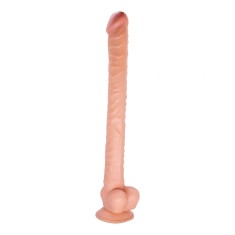 Dildo Realist The Great cu Ventuza, PVC, Natural, 42 cm