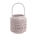 Cumpara ieftin Felinar ceramica Vintage Pink cu maner