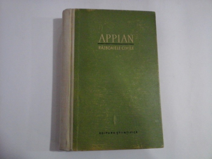 APPIAN - Istoria Romei - RAZBOAIELE CIVILE