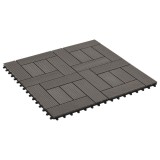 vidaXL Plăci pentru Deck 22 pcs Maro &icirc;nchis 30 x 30 cm Lemn compozit 3444836