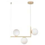 Lustra cu Glob alb Moderna E27x3 - Design elegant