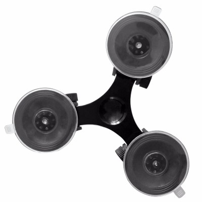 Suport 3 ventuze S cu montura compatibila GoPro, SJCAM GP312S foto