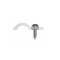 Set 10 Cleme fixare cu surub, 8mm, Transparent