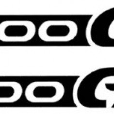 Set 2 Buc Sticker Moto Bmw R1200GS 20x2.5cm Negru