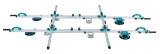 Sistem de transport cu 4 ventuze cu vacuum + 6 ventuze clasice pt. placi mari, 320cm, 130kg - BIHUI-LFCSV4