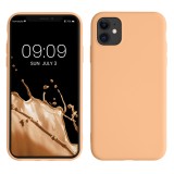 Husa kwmobile pentru Apple iPhone 11, Silicon, Gri, 50791.138, Carcasa