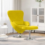 Fotolii, scaune reclinabile și scaune de dormit 2 pcs Galben