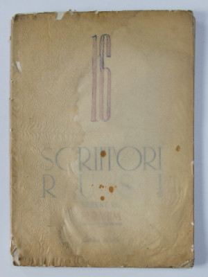 16 SCRIITORI RUSI ( A. PUSKIN , N. GOGOL , M. SALTAKOV , L. TOLSTOI , M , GORKI , V. MAIAKOVSKI , I. EHRENBURG , A. FADEEV , M. SOLOHOV ) , desene de foto