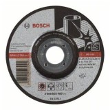 Disc degrosare inox Bosch 2608602488, 125 mm diametru, 6 mm grosime