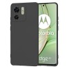Husa spate Motorola Edge 40 Edge (2023) Silicon Negru cu Microfibra SoftFlex, Techsuit
