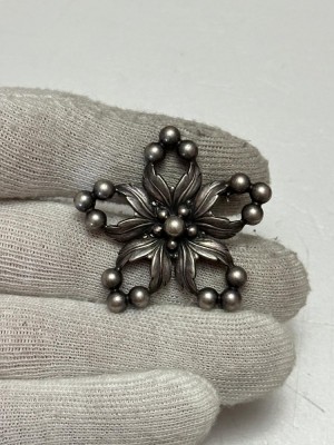 BROSA ARGINT 925 - Floare Stilizata - Niels Eric From - Denmark - 1950-60 ! foto