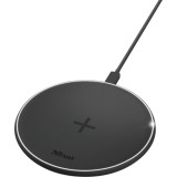 Incarcator Wireless Trust QYLO, Fast Charging, Negru