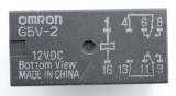 12VDC 2A-125VAC RELAIS, 2 WECHSLER G5V-2-12 VDC OMRON