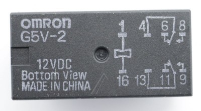 12VDC 2A-125VAC RELAIS, 2 WECHSLER G5V-2-12 VDC OMRON foto