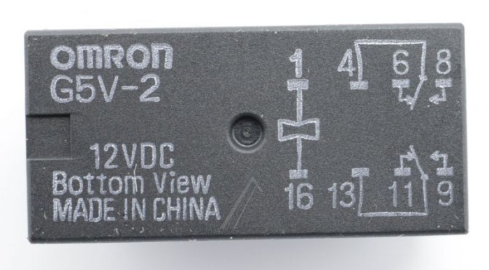 12VDC 2A-125VAC RELAIS, 2 WECHSLER G5V-2-12 VDC OMRON