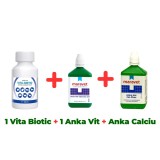 Antibiotic natural pasari Vita Biotic 100 ml + Complex vitamine si minerale pentru pasari Anka-vet vitamine CH 100 ml + Complex vitamine si minerale
