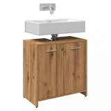 vidaXL Dulap chiuvetă baie, stejar artizanal 65x33x60cm lemn prelucrat