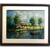 Pictura Peisaj Delta - Val. Donici