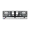 Set 2 bucati, suport numar inmatriculare argintiu BMW Performance, Autohelix MSA