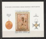 Polonia.1992 200 ani Ordinul militar &quot;Virtutea militara&quot;-Bl. MP.262, Nestampilat