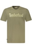 Cumpara ieftin Timberland Tricou TFO SS Linear Tea barbati, cu imprimeu, Regular fit, Verde inchis, S